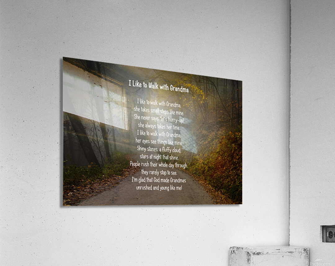 I Like to Walk with Grandma Acrylic Print