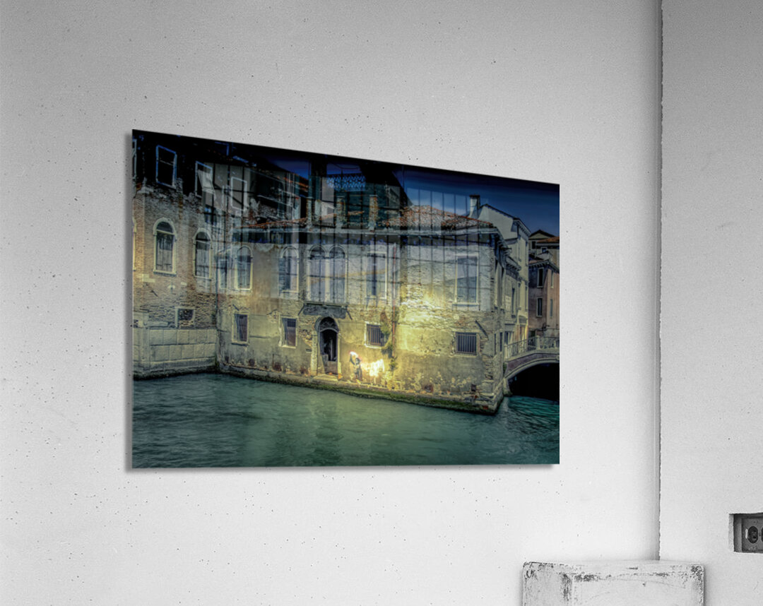 Mural San Croce Venice Canal House Acrylic Print