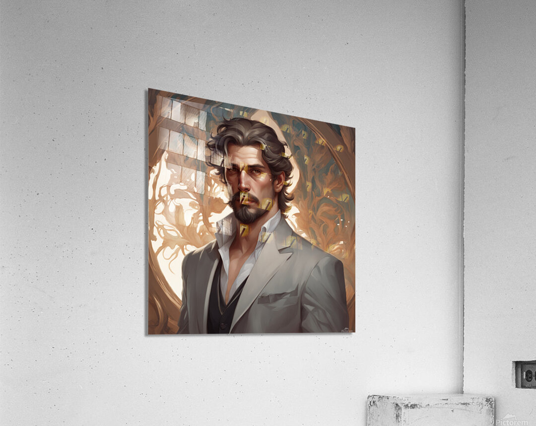 portrait man hyper realistic intricate elegant highly