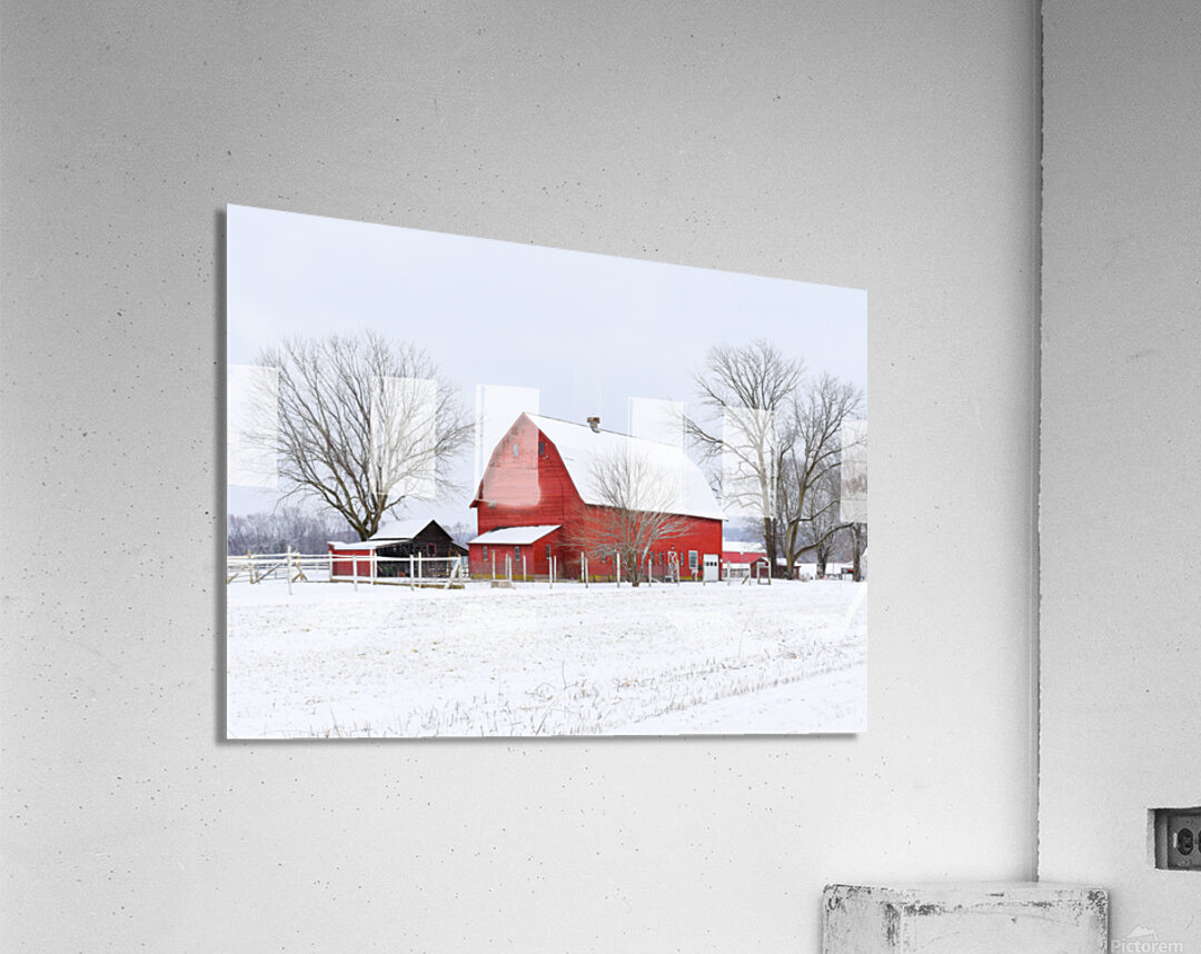09 Winter on Horton Farm Acrylic Print