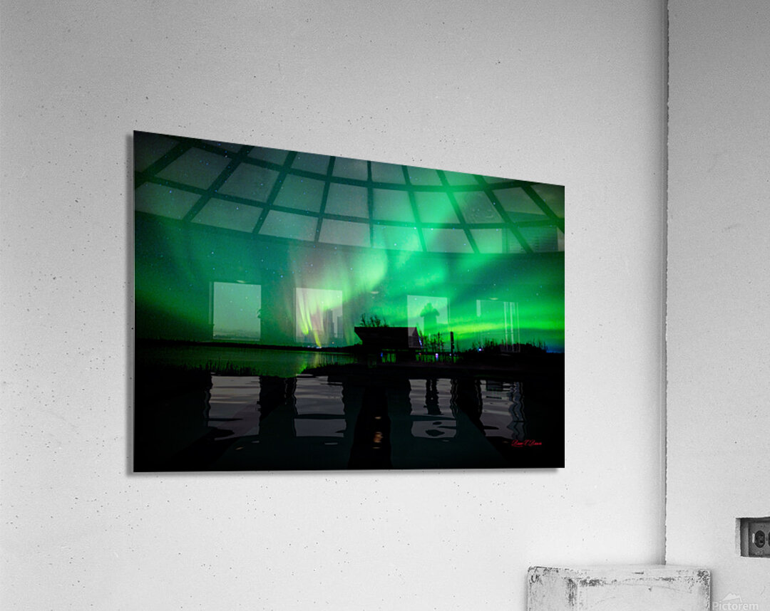 Lights over Kashwitna Lake Acrylic Print