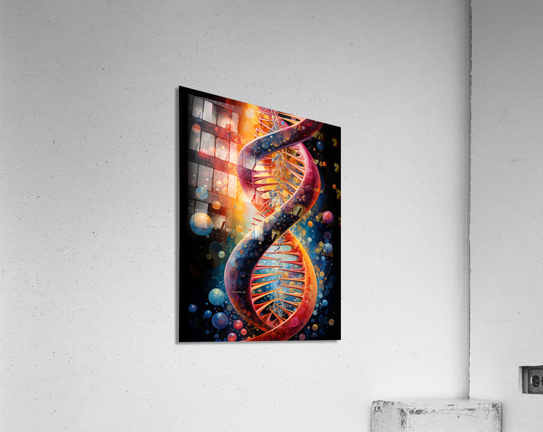 DNA DOUBLE HELIX by CGIL ART STUDIO Wall Art