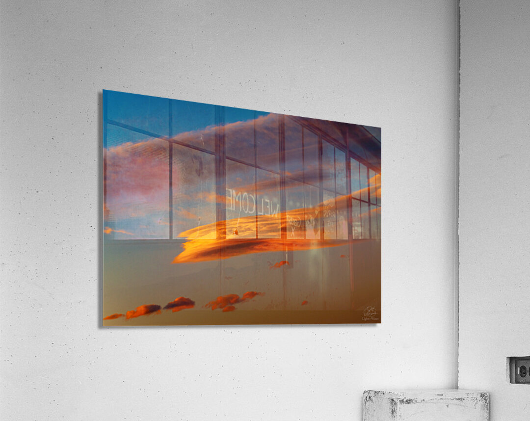 Great Orange Whale Acrylic Print