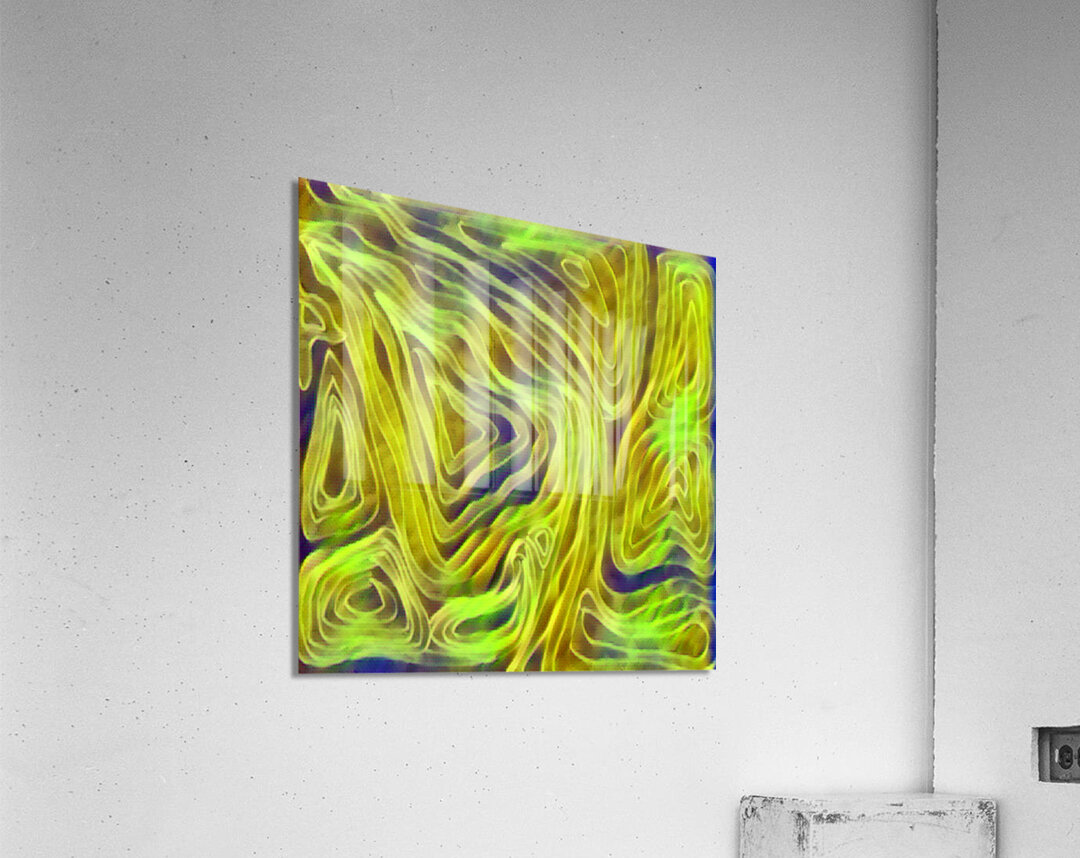 Abstract Ethereal Lined Shapes  Acrylic Print