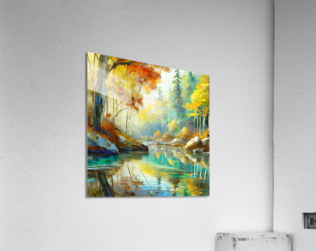 Sit by the River and Reflect Acrylic Print