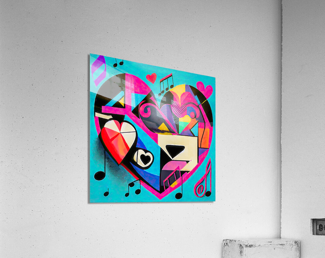 Hearts in a Heart  Acrylic Print