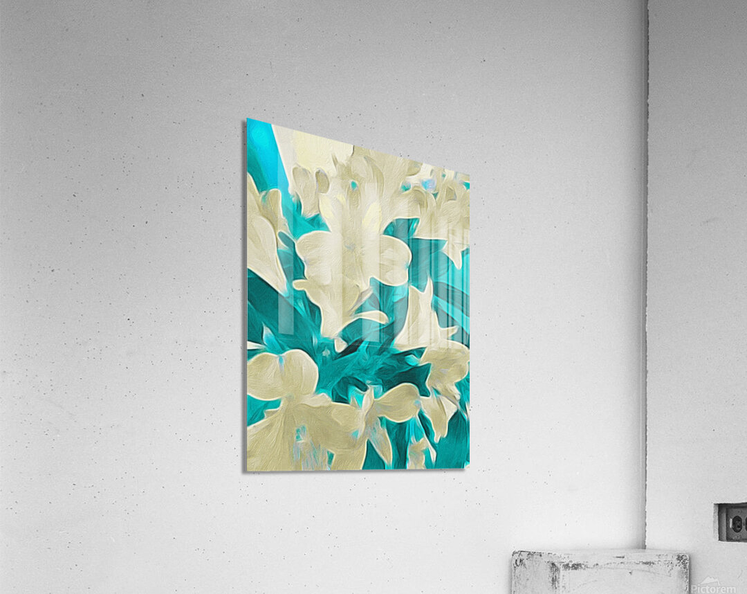 vanilla turquoise Acrylic Print
