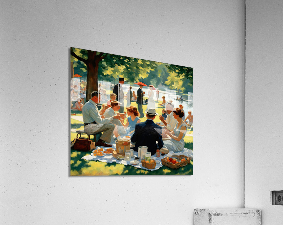 PICNIC AT THE LAKE Acrylic Print