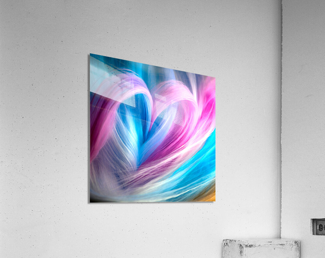 Pink Heart for Valentines Day Acrylic Print