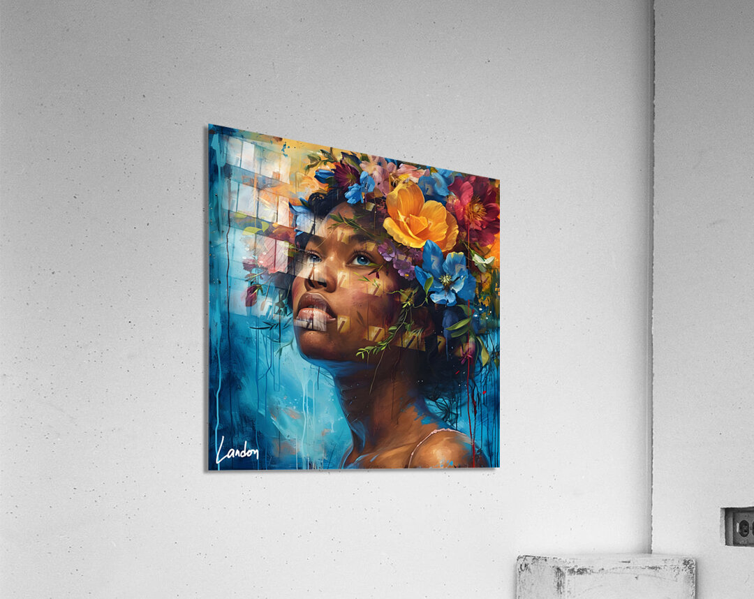 Flower Woman 10 Impression acrylique