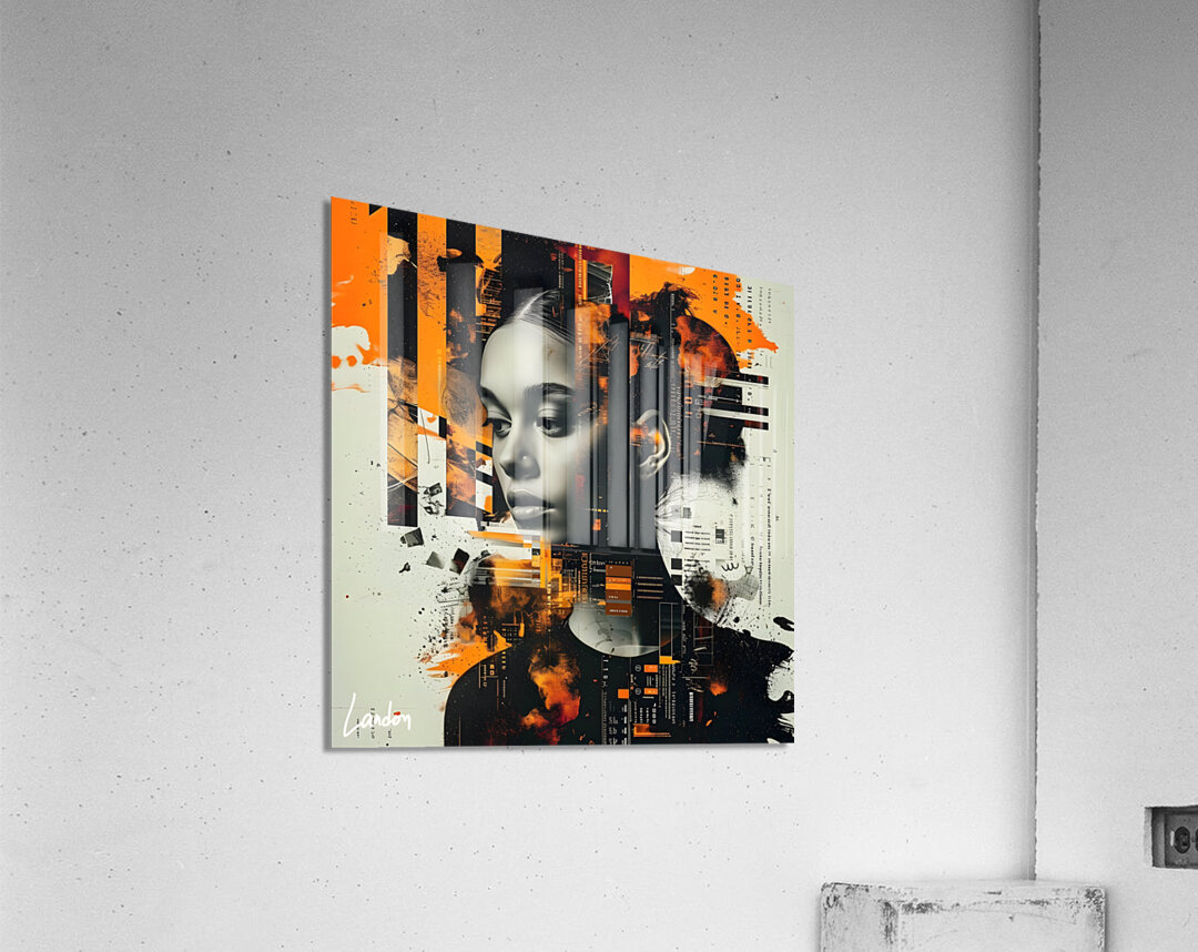 Her Digital Glitch 3 Acrylic Print