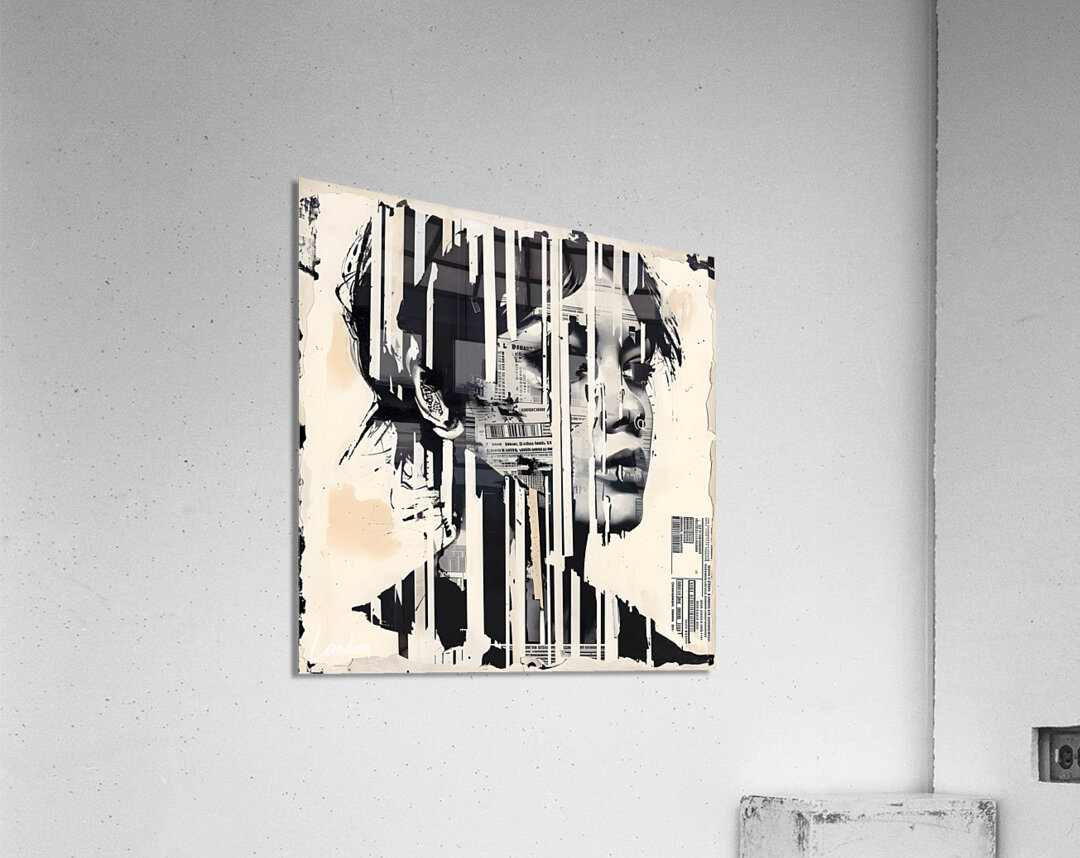 Ripped and Torn QR 3 Acrylic Print