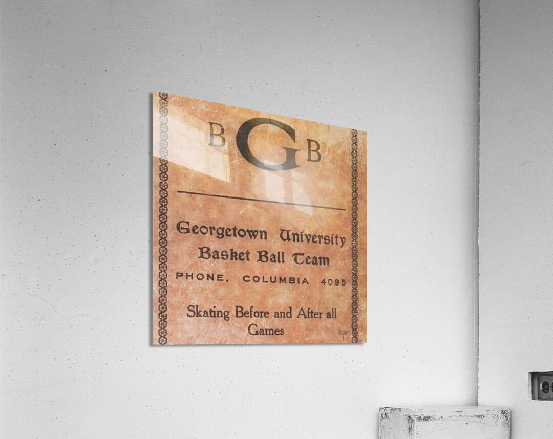 Vintage Georgetown Hoyas Basketball Art Acrylic Print