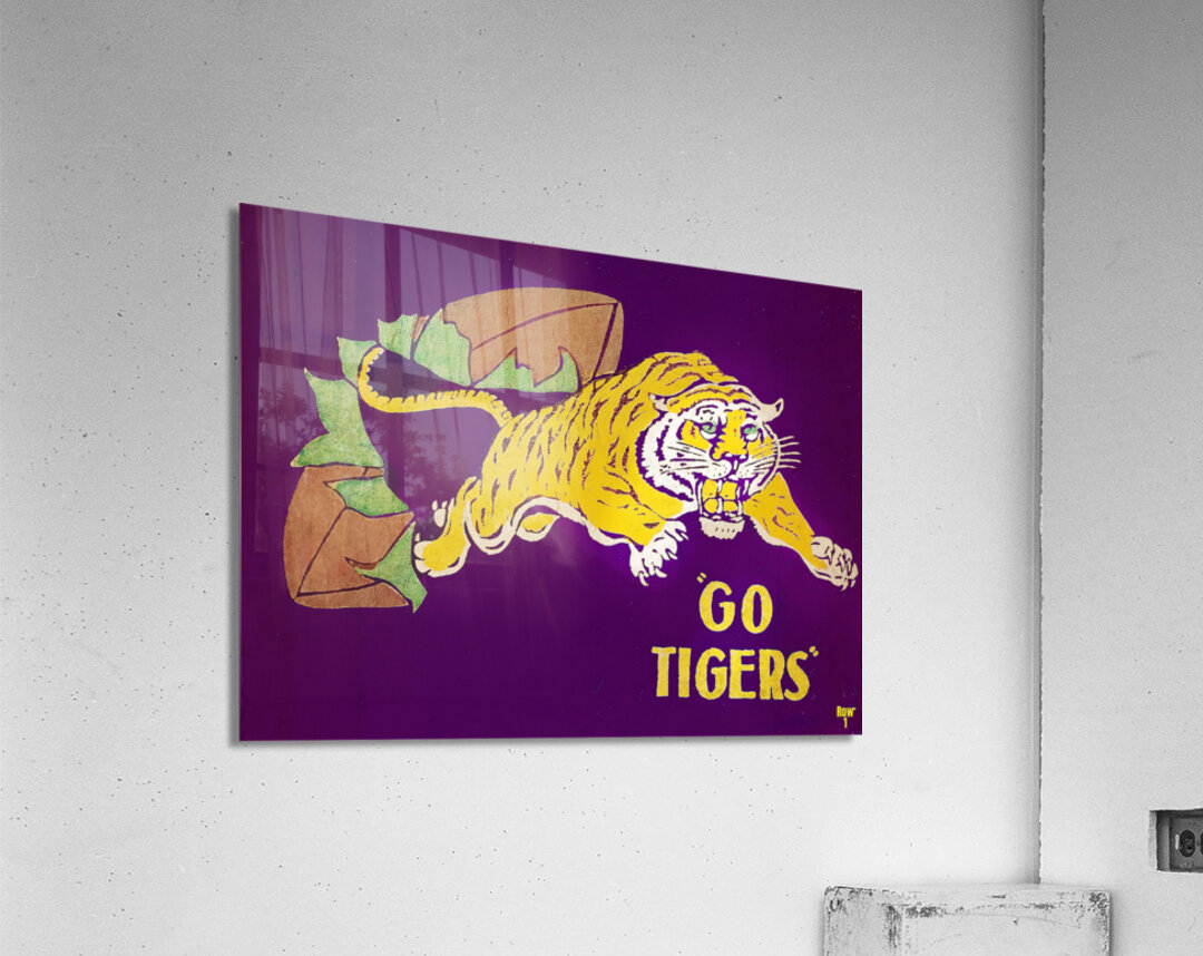 Vintage LSU Tiger Football Art Acrylic Print