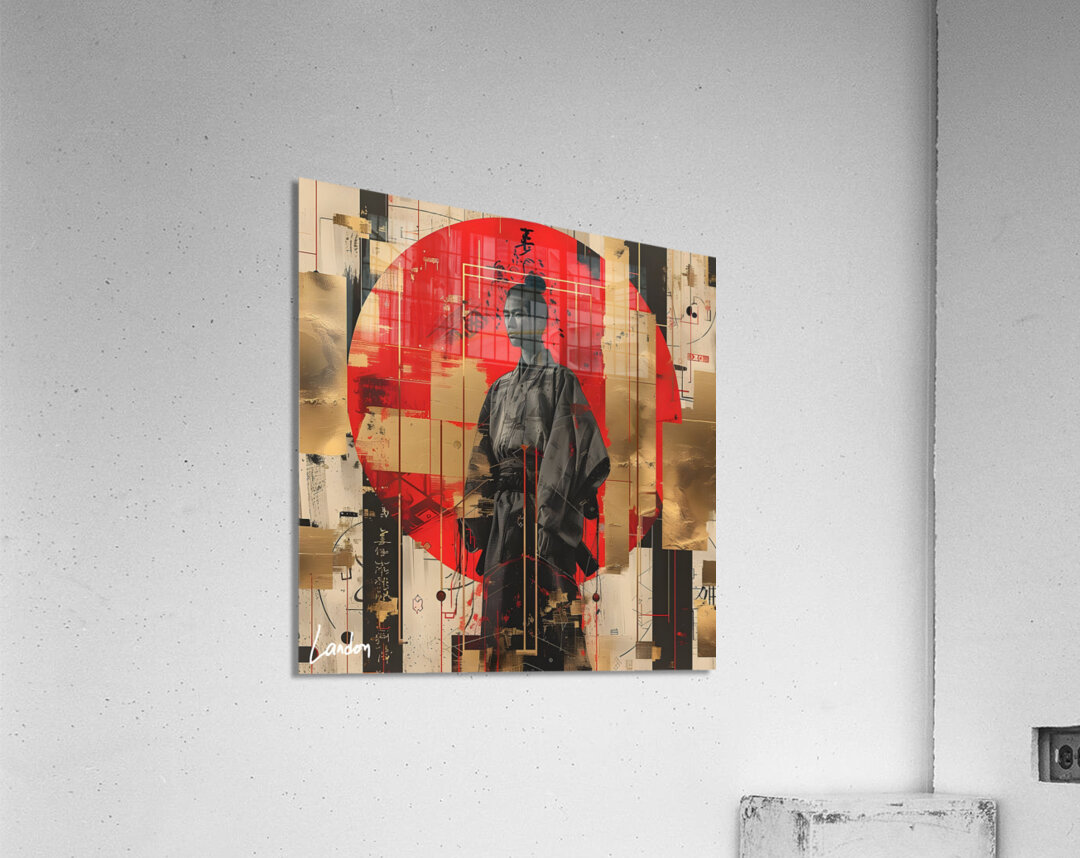 Op Art Samurai 2 Acrylic Print