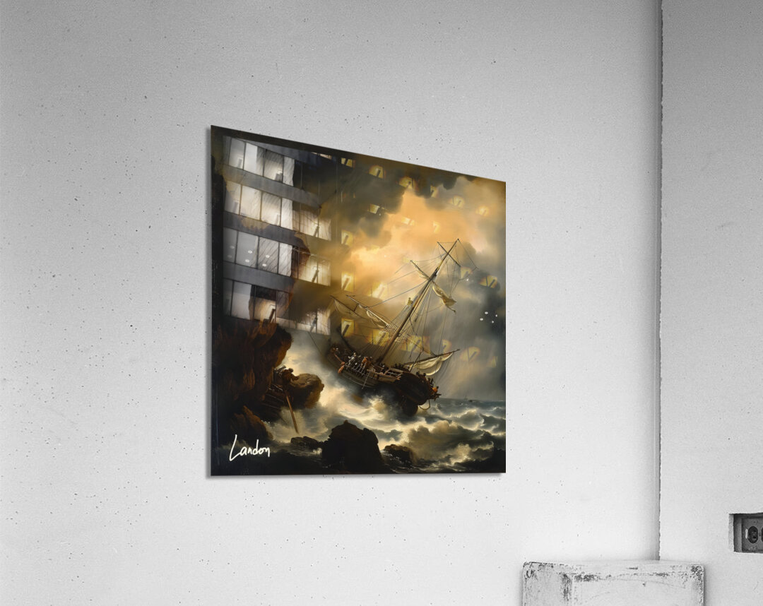 Chaos on The Water 1 Acrylic Print