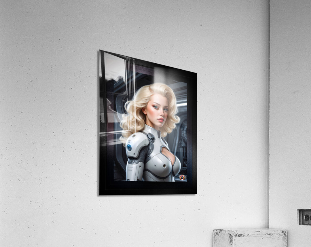 Illysia Natski Captivating AI Concept Art Illustration Portrait by Xzendor7 Acrylic Print