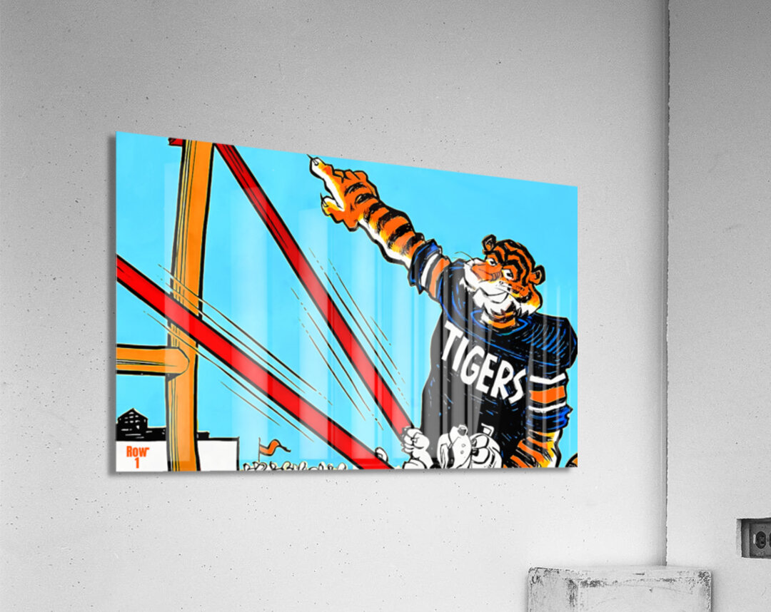 Auburn Phil Neel Georgia Cartoon Acrylic Print