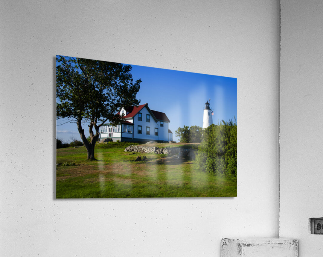 Restored Bakers Island Lighthouse and Grounds in Massachusetts Acrylic Print