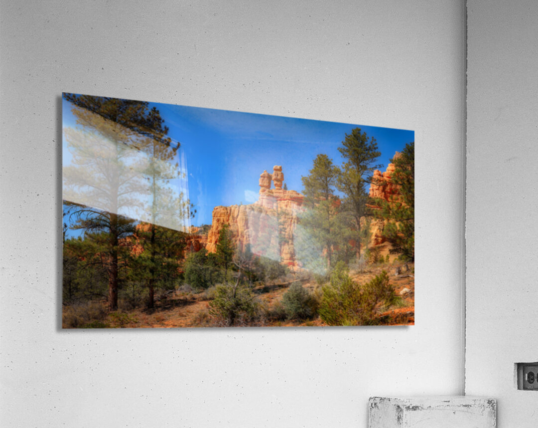 Enchanted Glimpse: The Mystical Charms of Red Canyon Acrylic Print