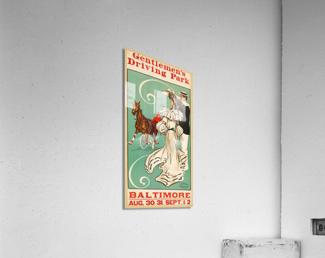 1904 baltimore gentlemens driving park Acrylic Print