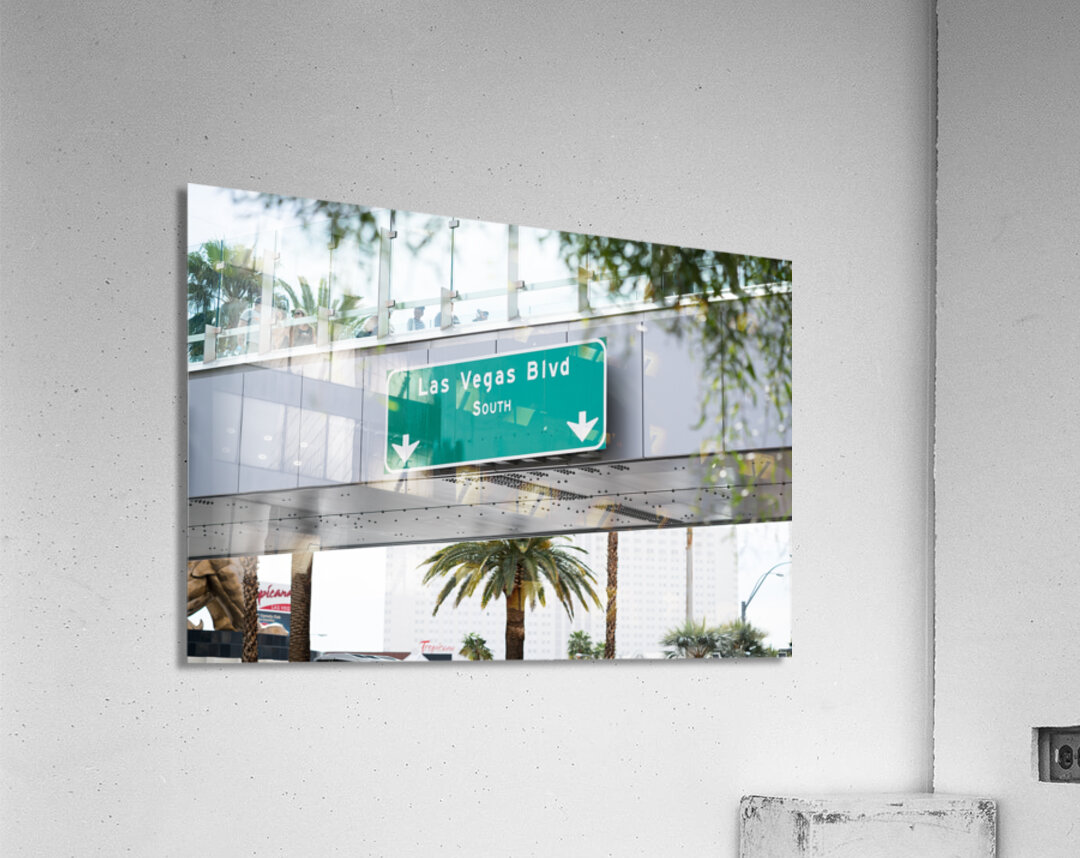 Las Vegas Blvd Sign   Las Vegas NV 03594 Acrylic Print