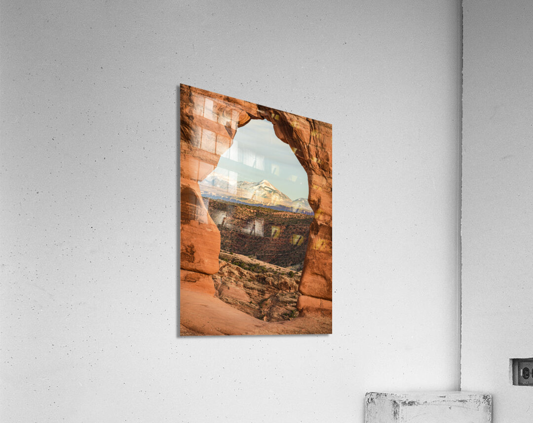 Through Delicate Arch Acrylic Print
