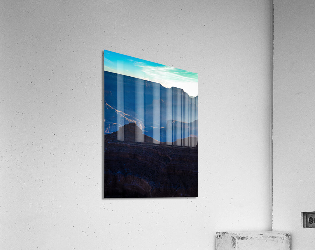 Dawns Embrace: Mather Points Canyon Vista Acrylic Print