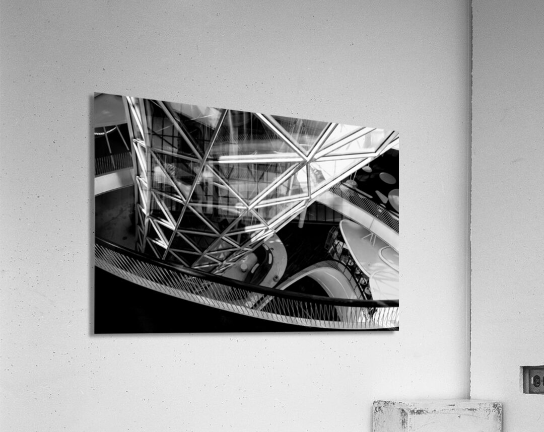 MyZeil Glass Tube in Black and White Acrylic Print
