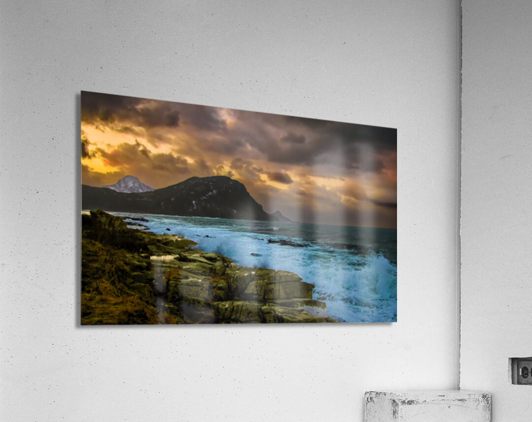 Lofoten Vik Gale Force Winds Acrylic Print