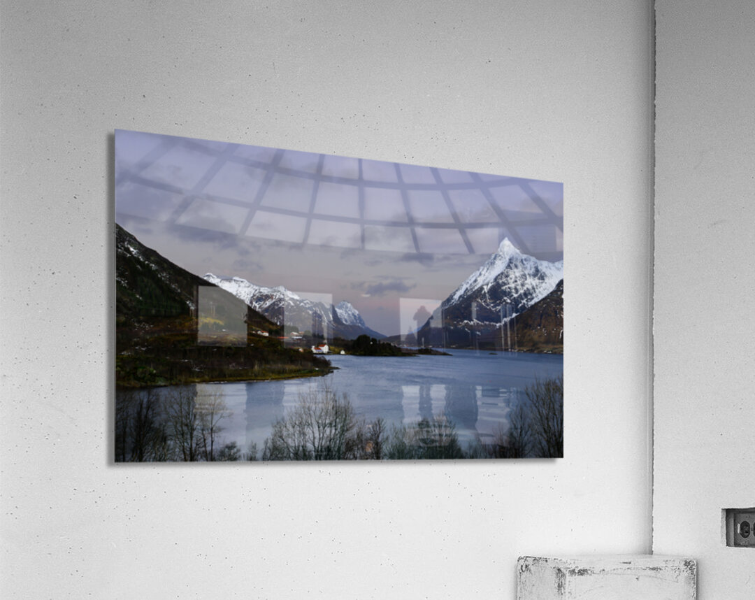 The White House on the Lofoten Farm Acrylic Print