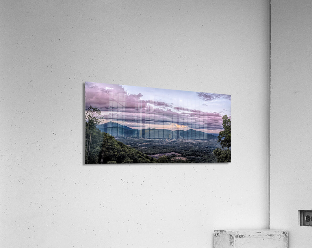 Blue Ridge Mountains Peaks of Otter Panorama Acrylic Print