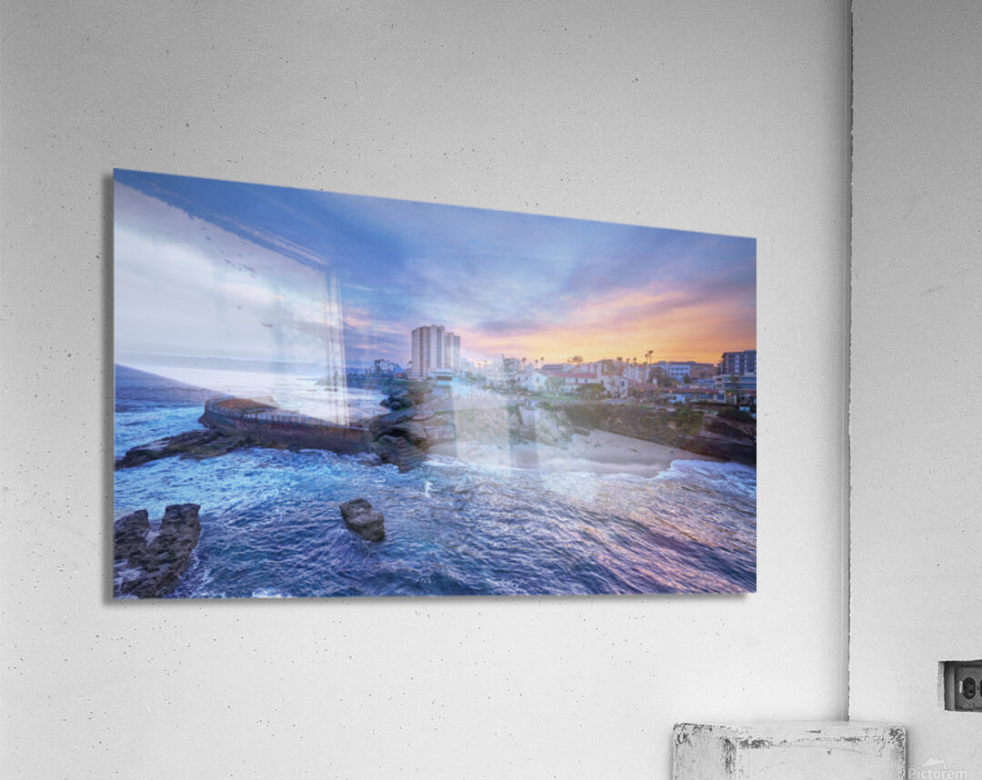 Blue La Jolla Cove Sunrise Acrylic Print