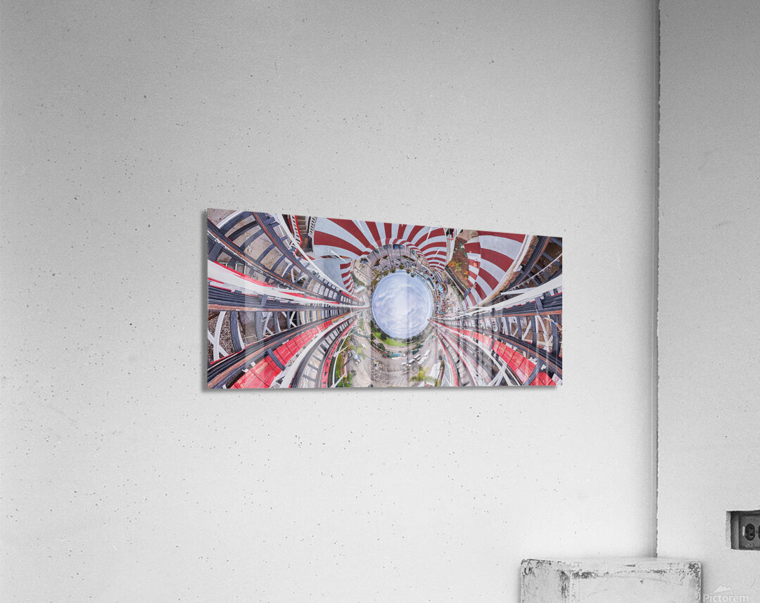 Roller Coaster Inverted 360 Acrylic Print