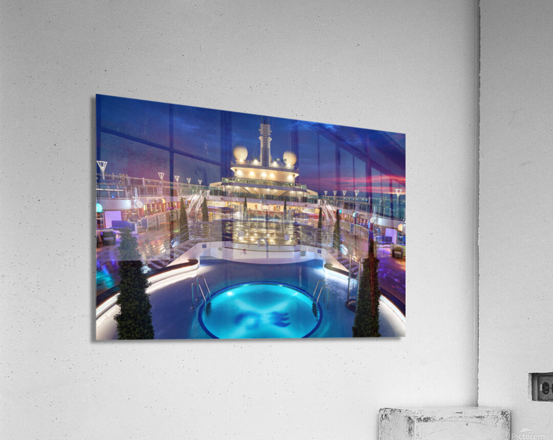 Blue Pool Sunrise Acrylic Print