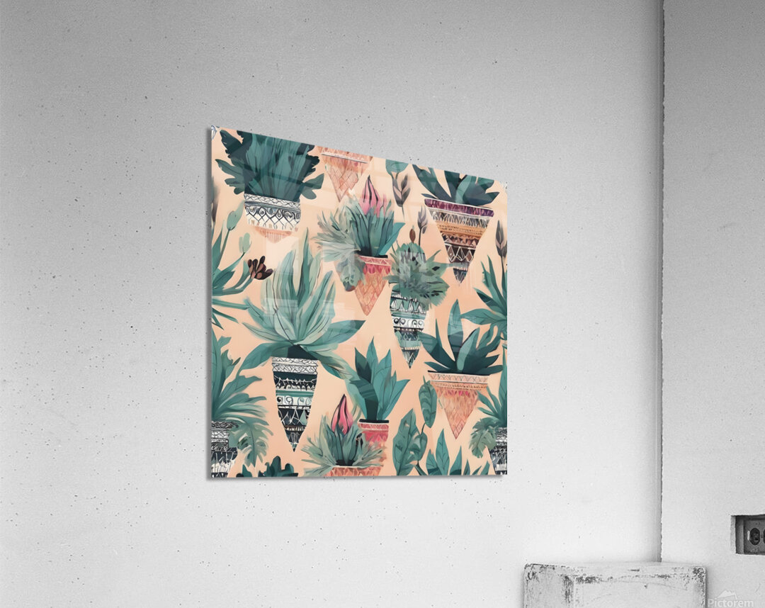 50494 Stunning pattern boho plants  xl 1024 v1 0 Acrylic Print