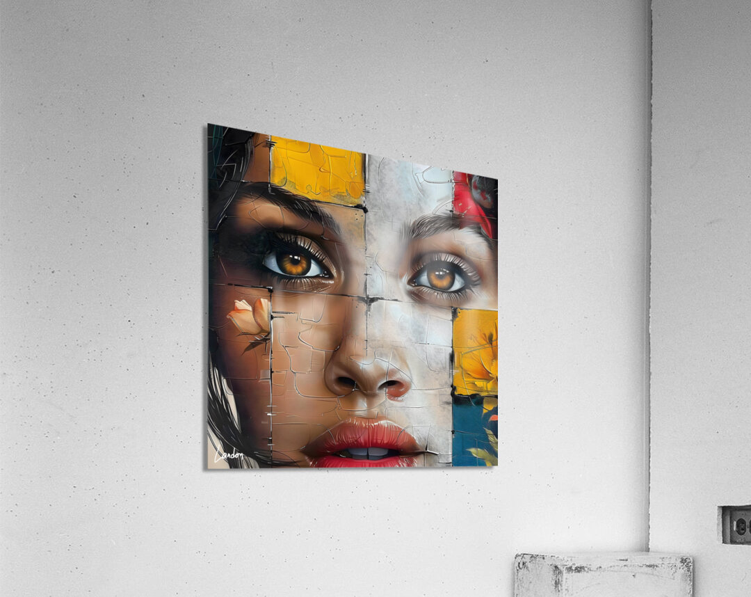 Pieces Of My Face 7 Acrylic Print