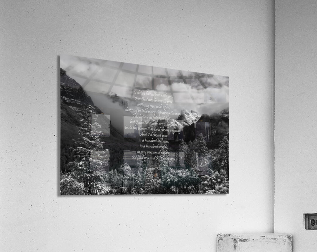 Walked in Love Poem Acrylic Print