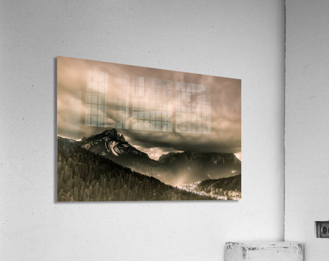 Impending Storms Over the Dolomites Acrylic Print
