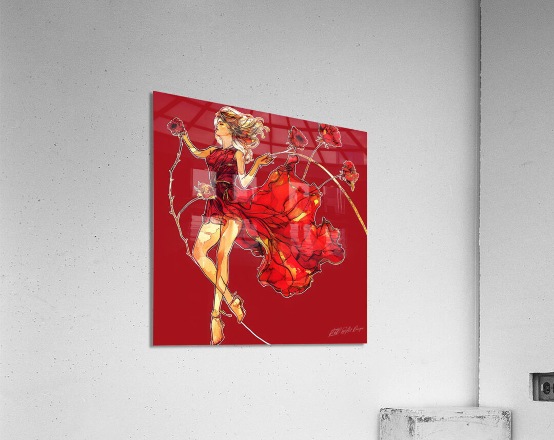 Flower Chix Acrylic Print