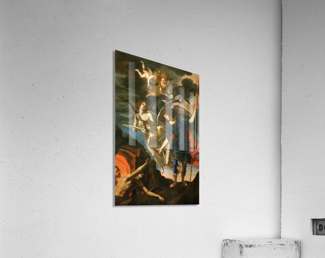 Saint Michael the Archangel releases souls from purgatory by