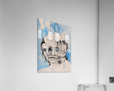 Illustration of a composite of men's faces  Acrylic Print