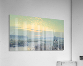 River estuary with farm labourers Acrylic Print