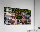 Rushville, IL Square and Town Acrylic Print