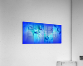 COBALT FLEURS  Acrylic Print