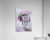 Impressionistic Flowers Purple Breeze  Acrylic Print