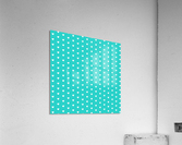 Sweet Aqua Heart Shape Pattern Acrylic Print
