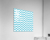 CORNFLOWER CHEVRON Acrylic Print