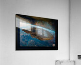 A Borshan Ship Orbiting The Planet Haskian Astonishing AI Concept Sci-Fi Art by Xzendor7 Acrylic Print