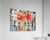 Arte 146 Dahlias Flowers oilpaint-paint-style Acrylic Print